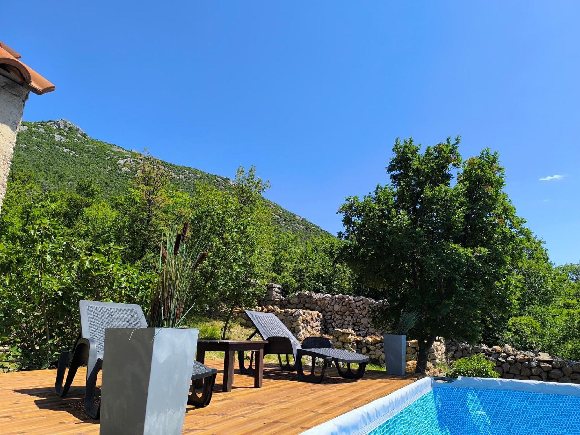 Holiday Home Lucija "" Private House With Pool "" Jablanac Buitenkant foto