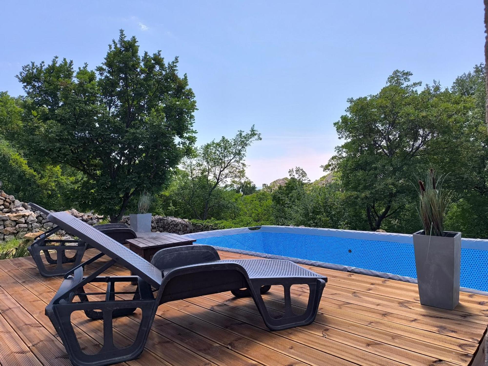 Holiday Home Lucija "" Private House With Pool "" Jablanac Buitenkant foto