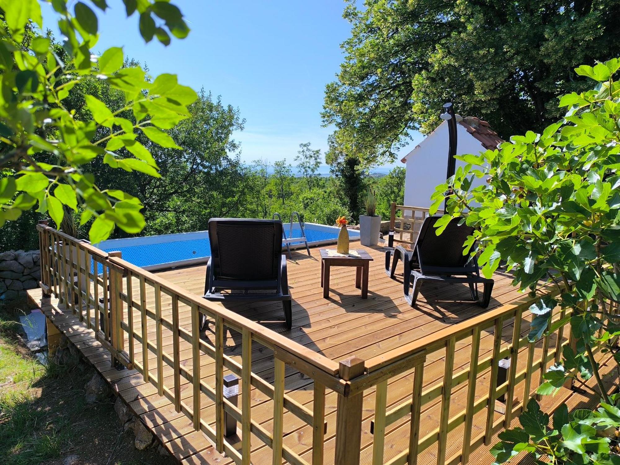 Holiday Home Lucija "" Private House With Pool "" Jablanac Buitenkant foto
