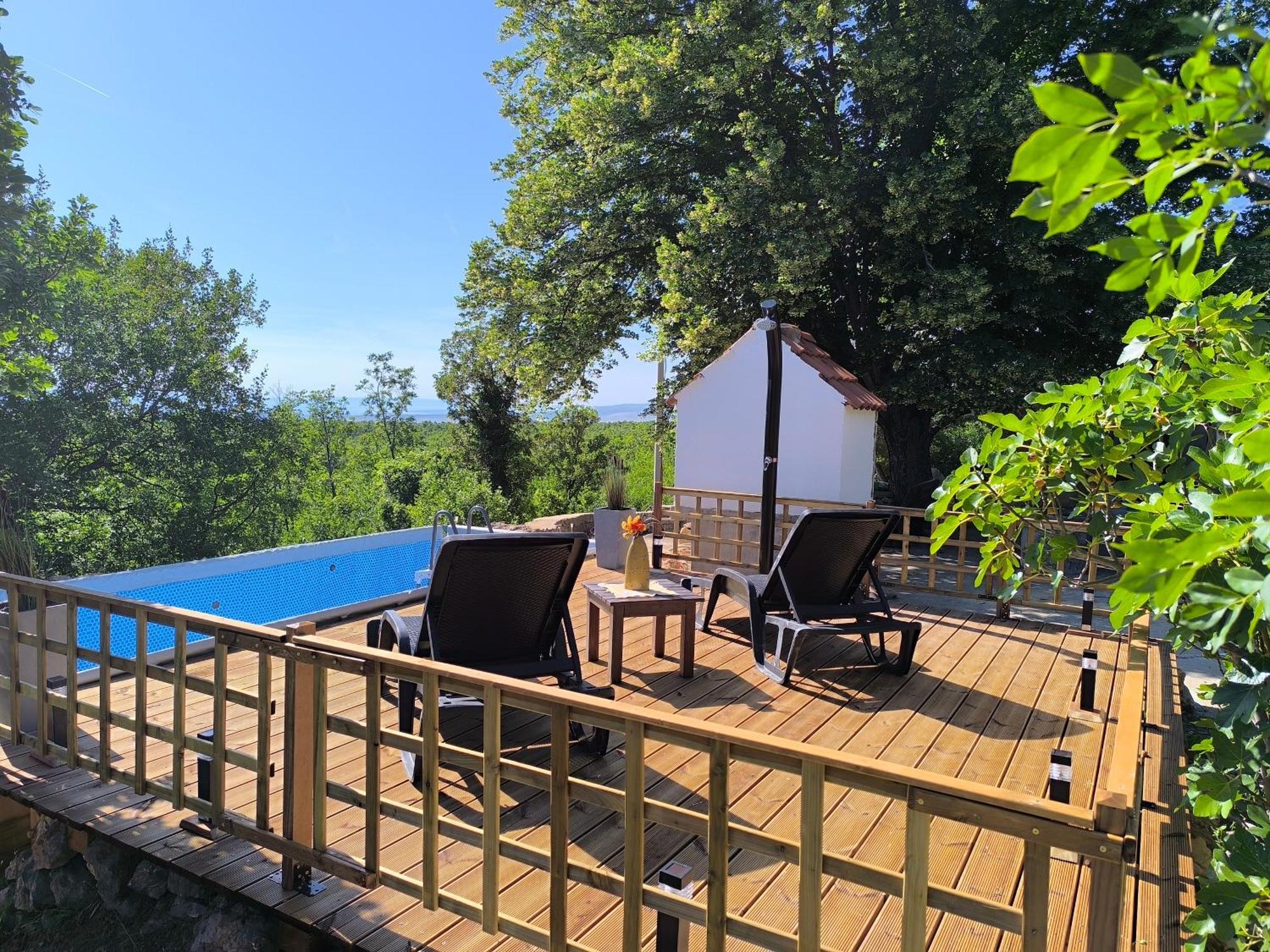 Holiday Home Lucija "" Private House With Pool "" Jablanac Buitenkant foto