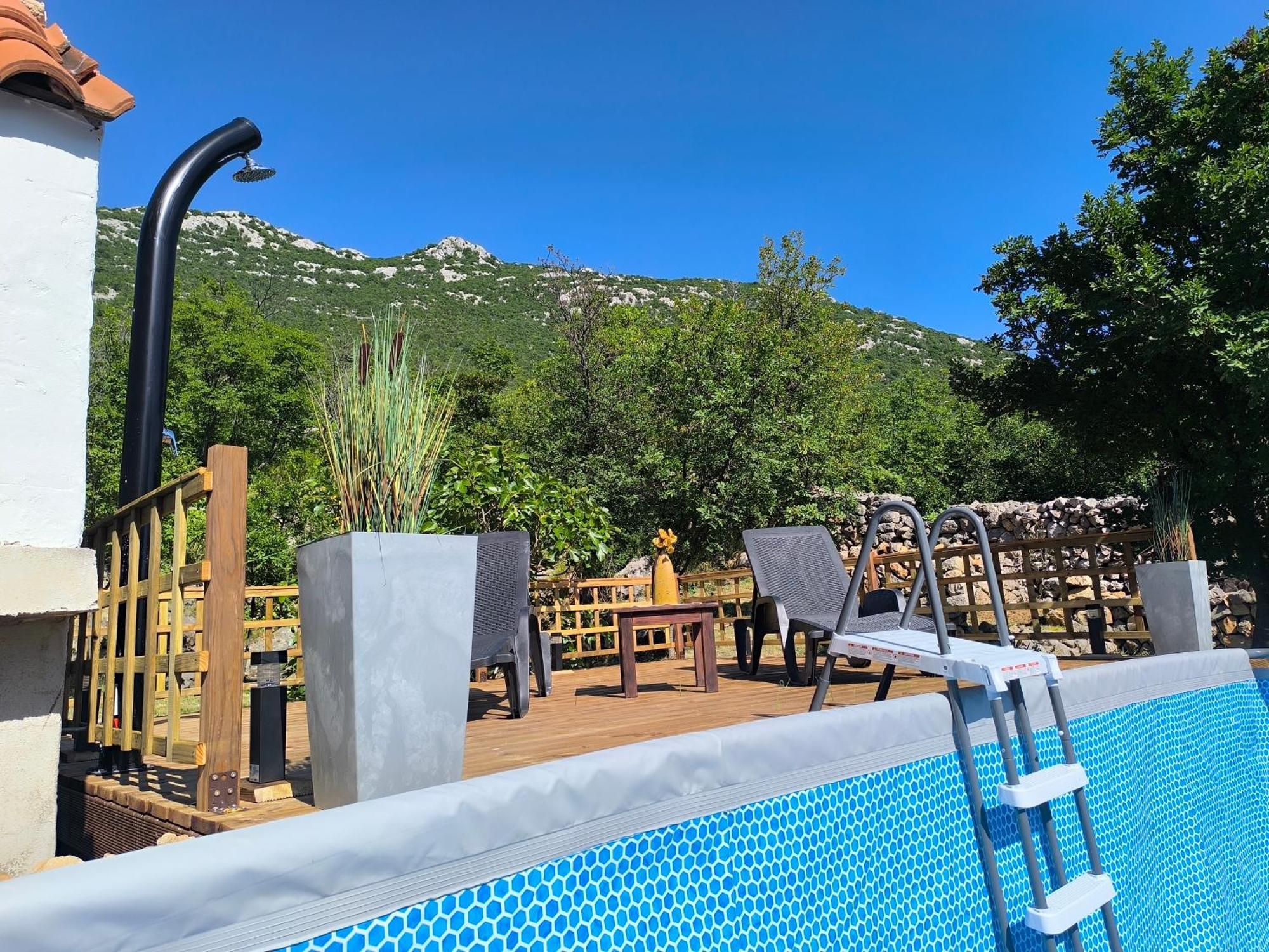 Holiday Home Lucija "" Private House With Pool "" Jablanac Buitenkant foto