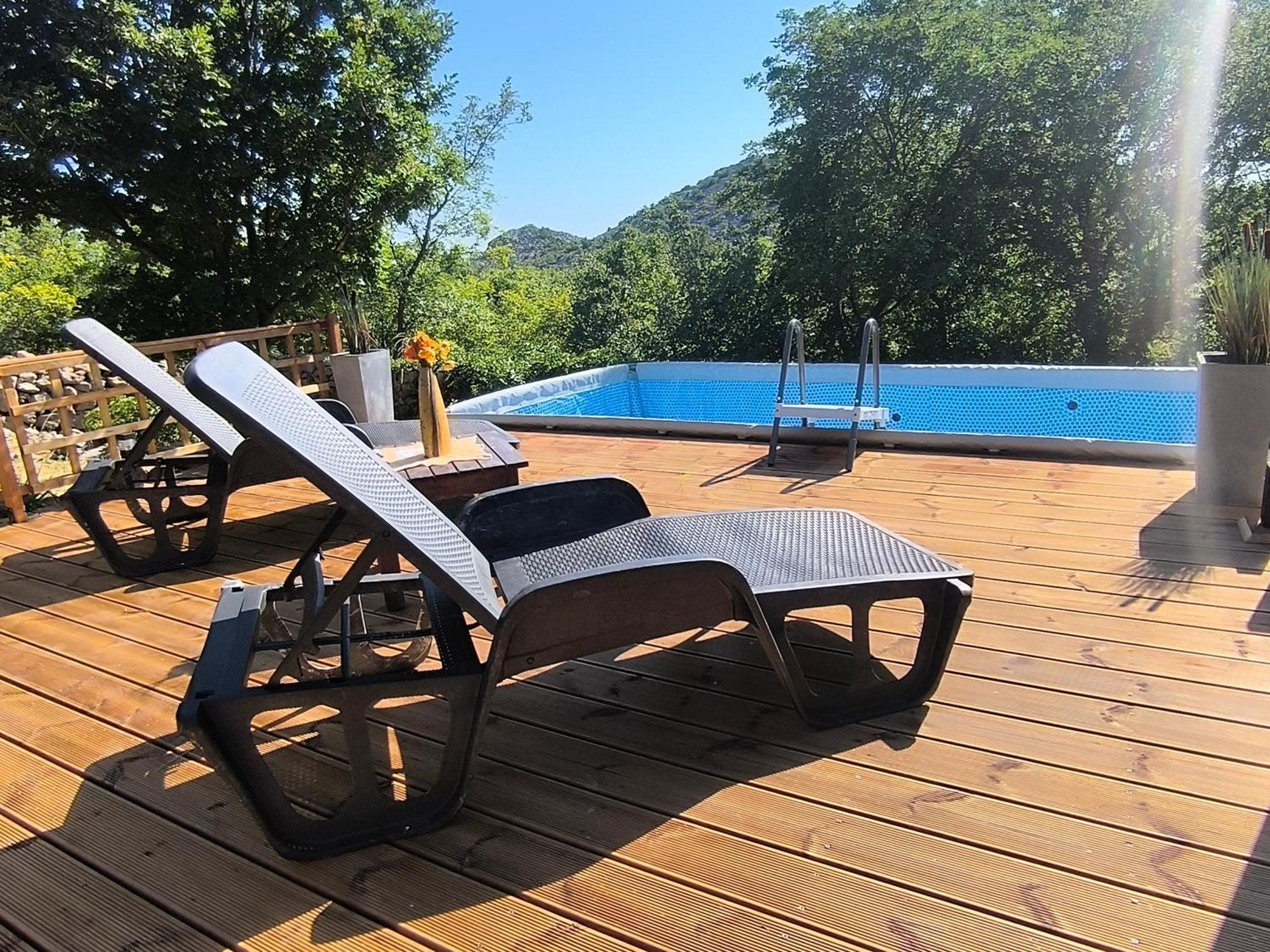 Holiday Home Lucija "" Private House With Pool "" Jablanac Buitenkant foto